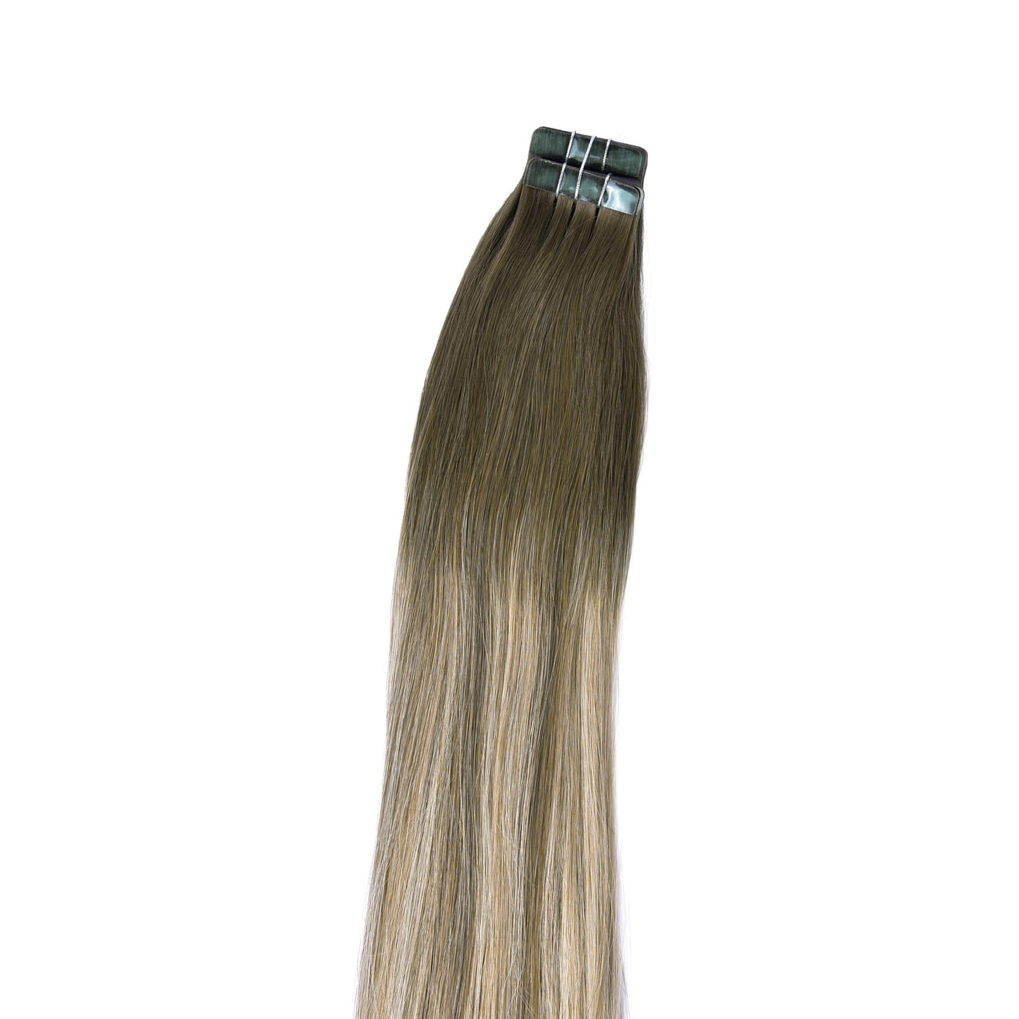 Ash Bronde Balayage Tape In Hair Extensions: extension attachment method