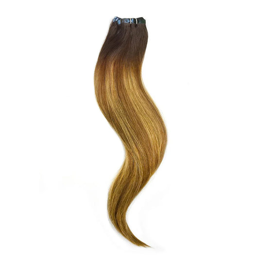 Chestnut Honey Balayage Tape in Hair Extensions