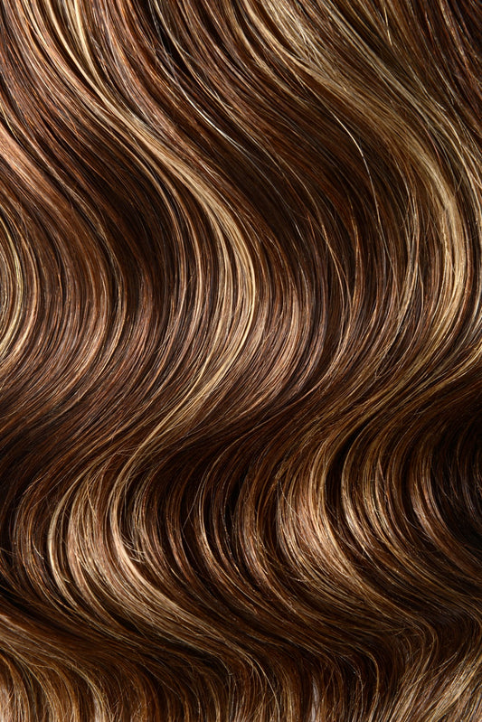 Chocolate Honey (#4/27) Remy Royale Nano Bond Hair Extensions