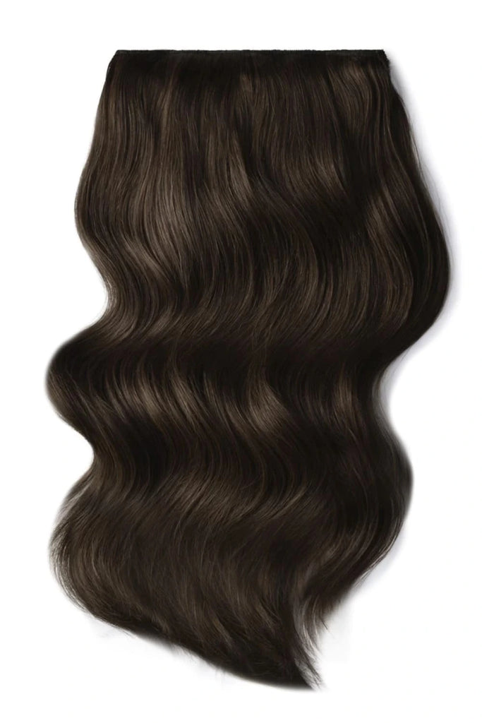 dark brown hair extensions - clip ins category