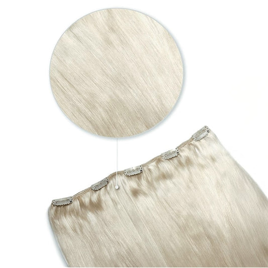 Ice Blonde One Piece Clip In Hair Extensions (Top-Up)