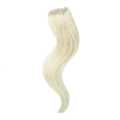 Ice Blonde Quad Weft Clip In One Piece Hair Extensions