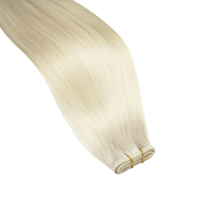 Iceblonde Remy Royale Flat Weft Hair Extensions