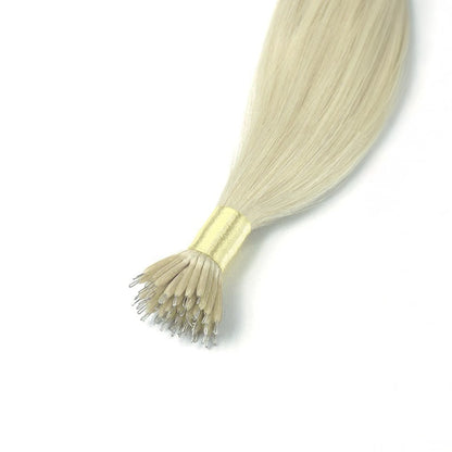 Ice Blonde Nano Ring Hair Extensions