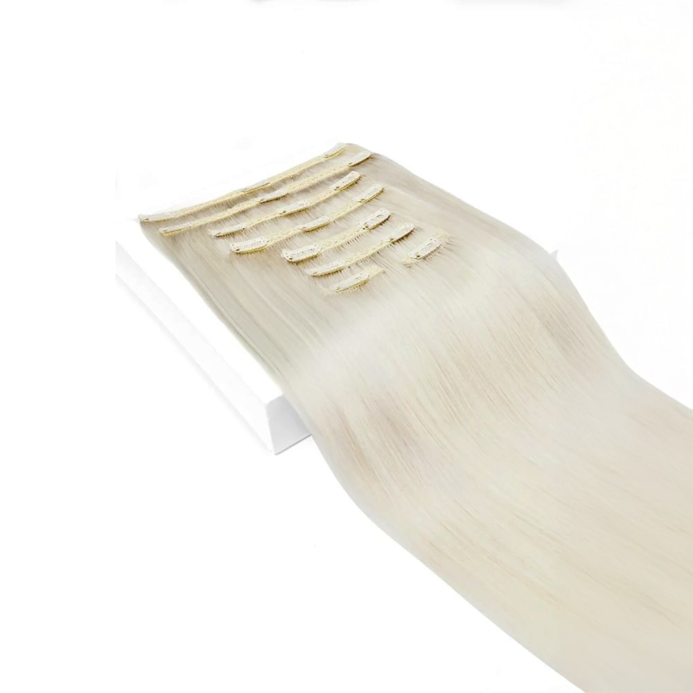 Ice Blonde Ultra-Volume Clip i fullt hodesett (240-300G)