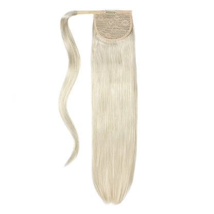 Ice Blonde Straight Up Wrap Around Ponytail Extension