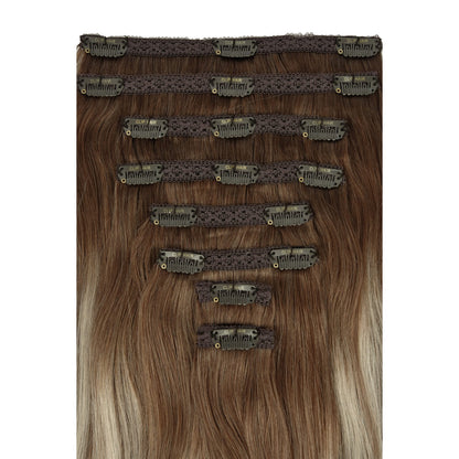 Natural Mocha Melt Double Weft Hair Extensions: extension attachment method