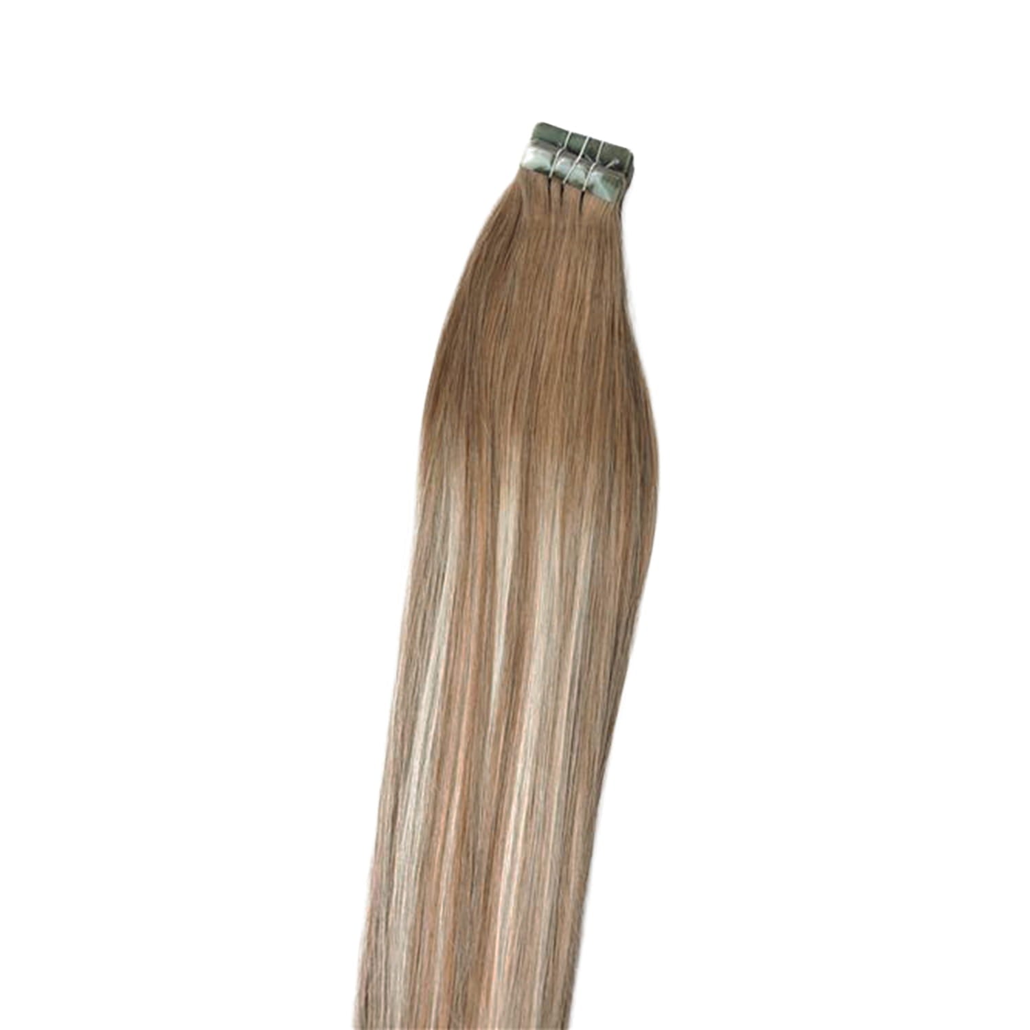 Natural Mocha Melt Tape In Hair Extensions: extension attachment method