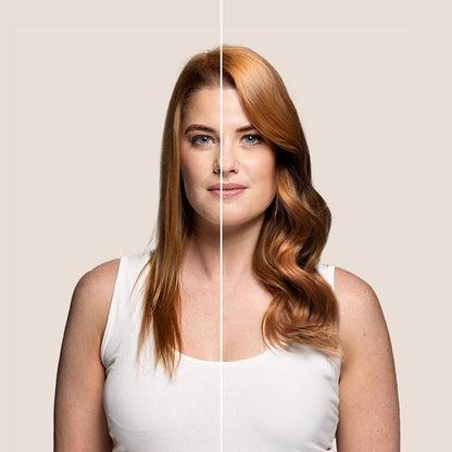 One Piece Top-Up hair extensions before and after