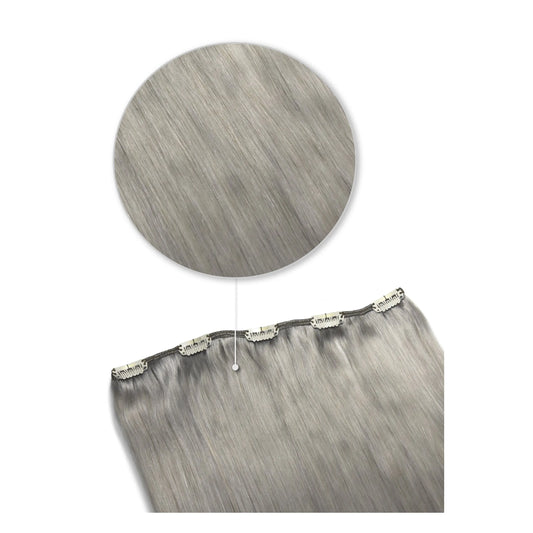 Silver/Grey (#SG) One Piece Clip In Hair Extensions (Top-Up)