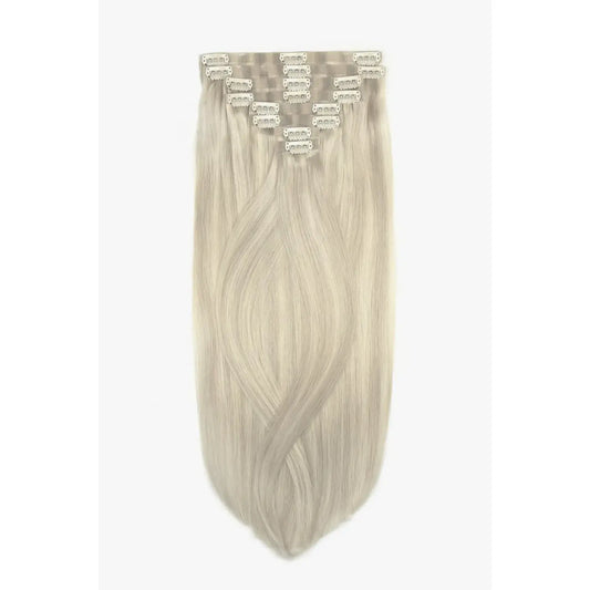 Platinum BlondeMe Double Drawn Seamless Clip In Hair Extensions