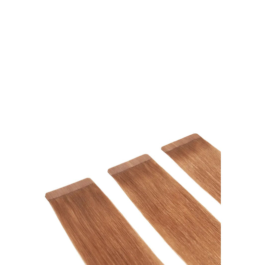 Remy Royale Double Drawn Tape Hair Extensions - Light Auburn (#30)