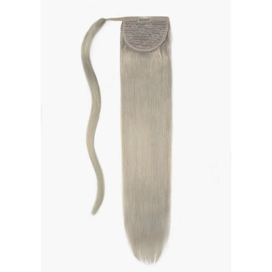 Silver Sand (#SS) Straight Up Wrap Around Ponytail Extension