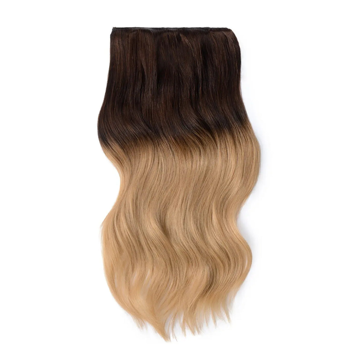 Double Wefted Full Head Remy Clip in Human Hair Extensions - Chocolate Honey Ombre (#T4/27)