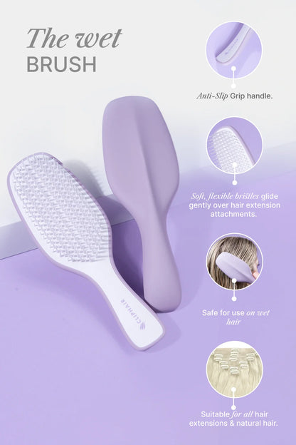 The Wet One by Cliphair Detangling Hairbrush