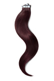 Mahogany Red (#99J) Tape In Hair Extensions