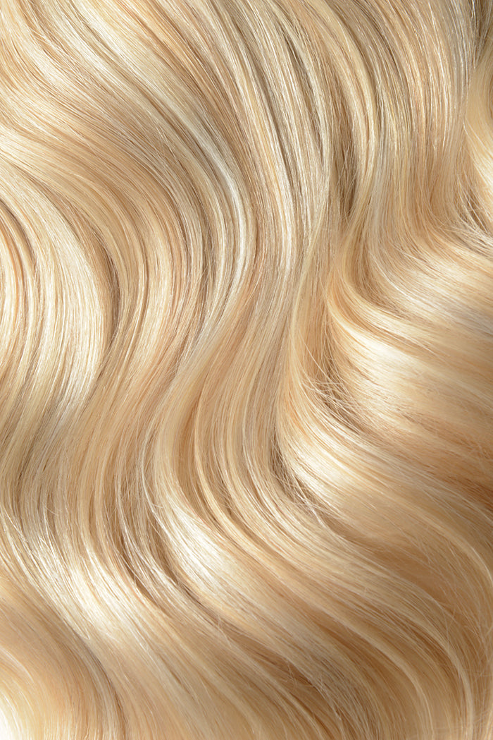 Double Wefted Full Head Remy Clip in Human Hair Extensions - Barbie Blonde (#16/60)