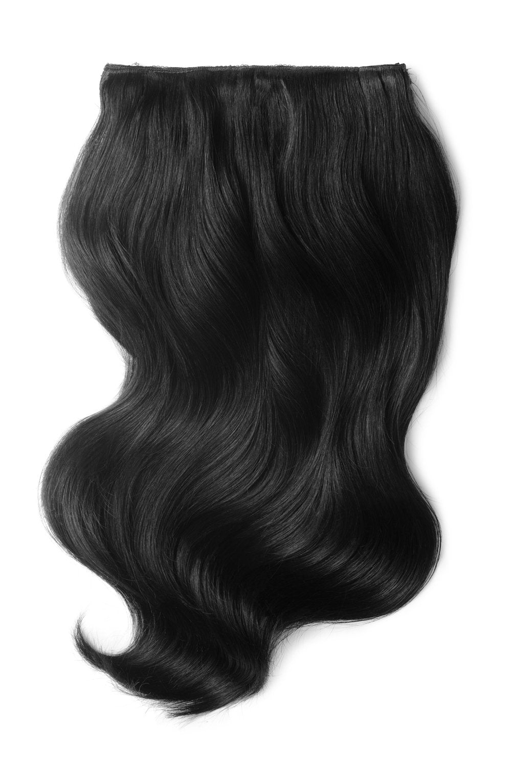 Off Black Double Wefted Full Head Clip Hair Extensions