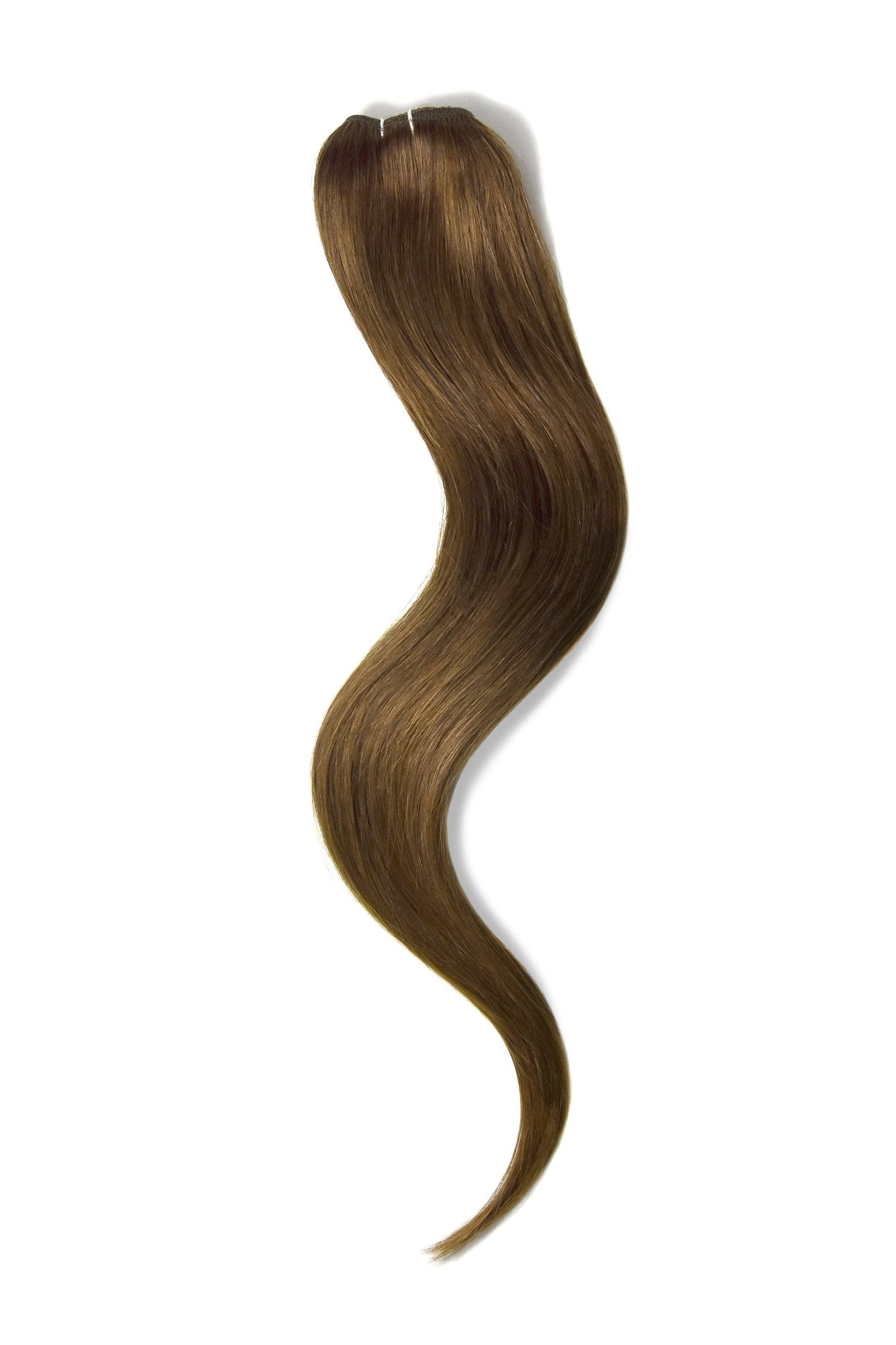 One Piece Top-up Remy Clip in Human Hair Extensions - Toffee Brown (#5)