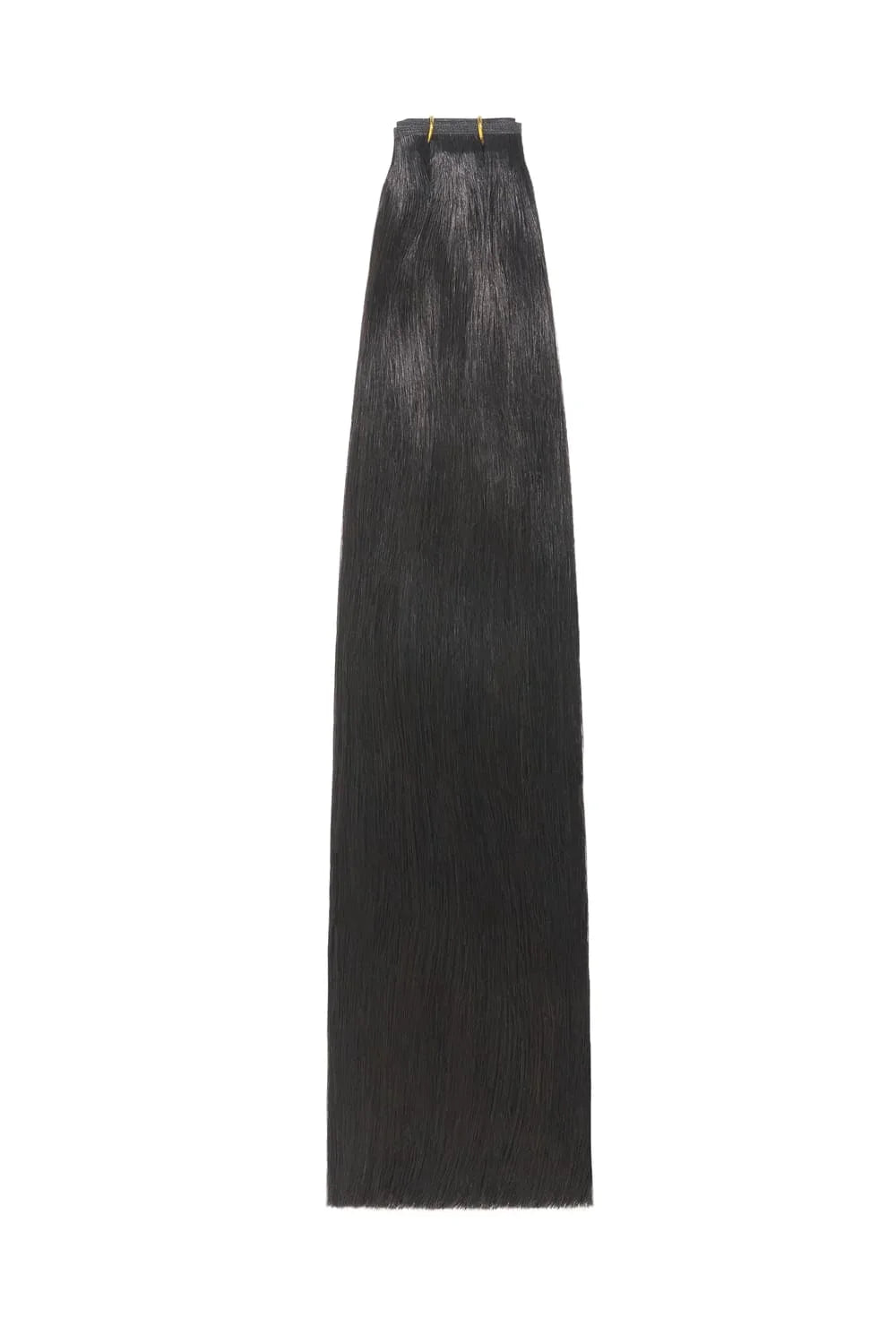 Off/Natural Black (#1B) Remy Royale Flat Weft Hair Extensions