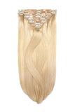 Light Ash Blonde (#22) Double Drawn Seamless Clip In Hair Extensions