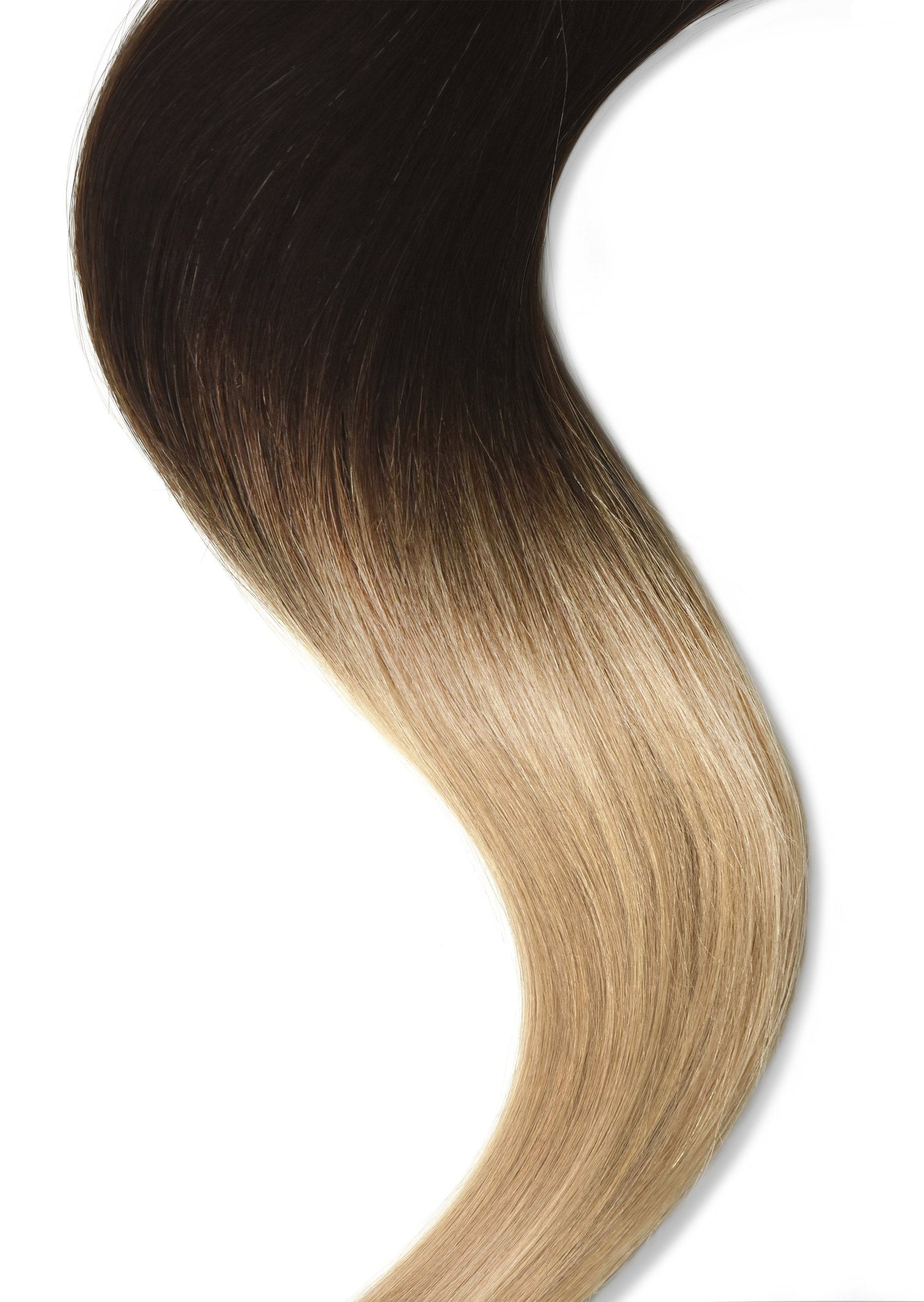real human hair tape in extensions ombre brown to blonde