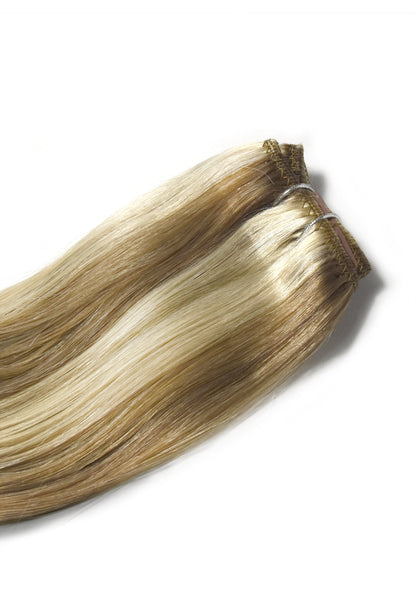 remy hair extensions clip in one piece shade 18/613