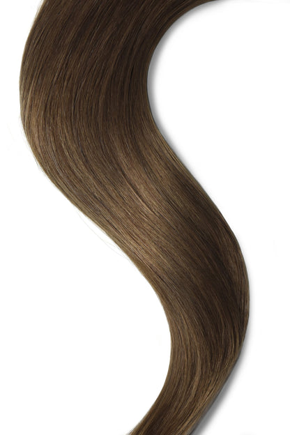 real human hair tape in extensions ash brown