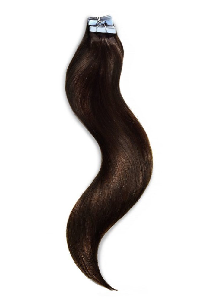 tape in hair extensions dark brown