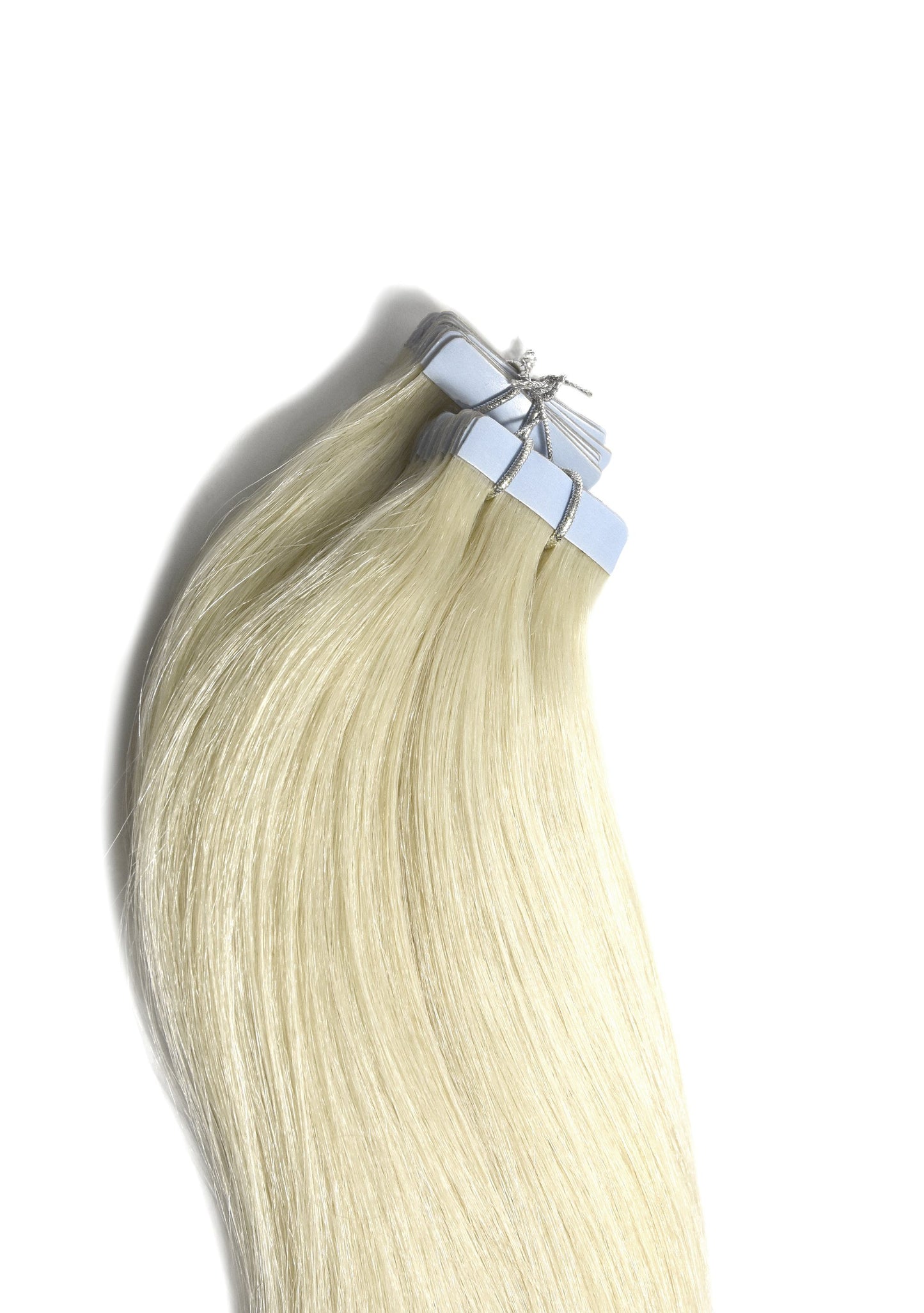 tape extensions ice blonde