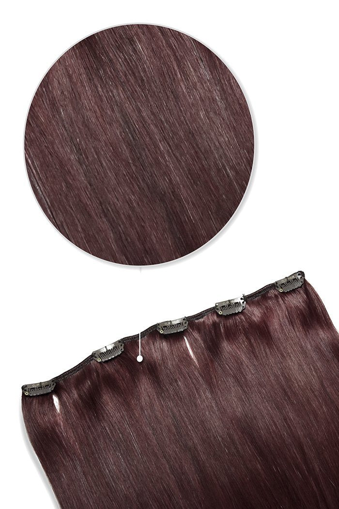 Mahogany One Piece Clip Hair Extensions