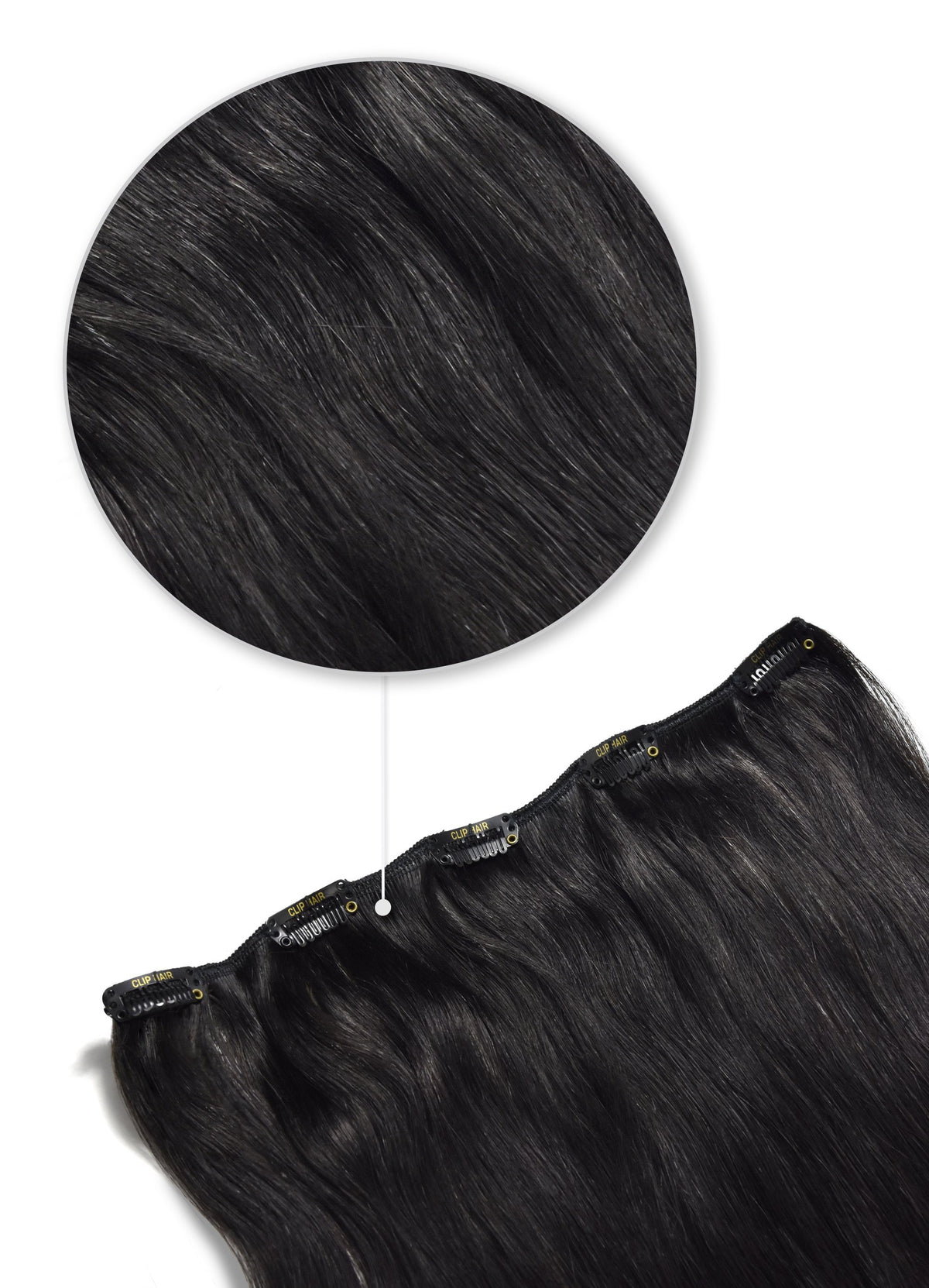 Off Natural One Piece Clip Hair Extensions
