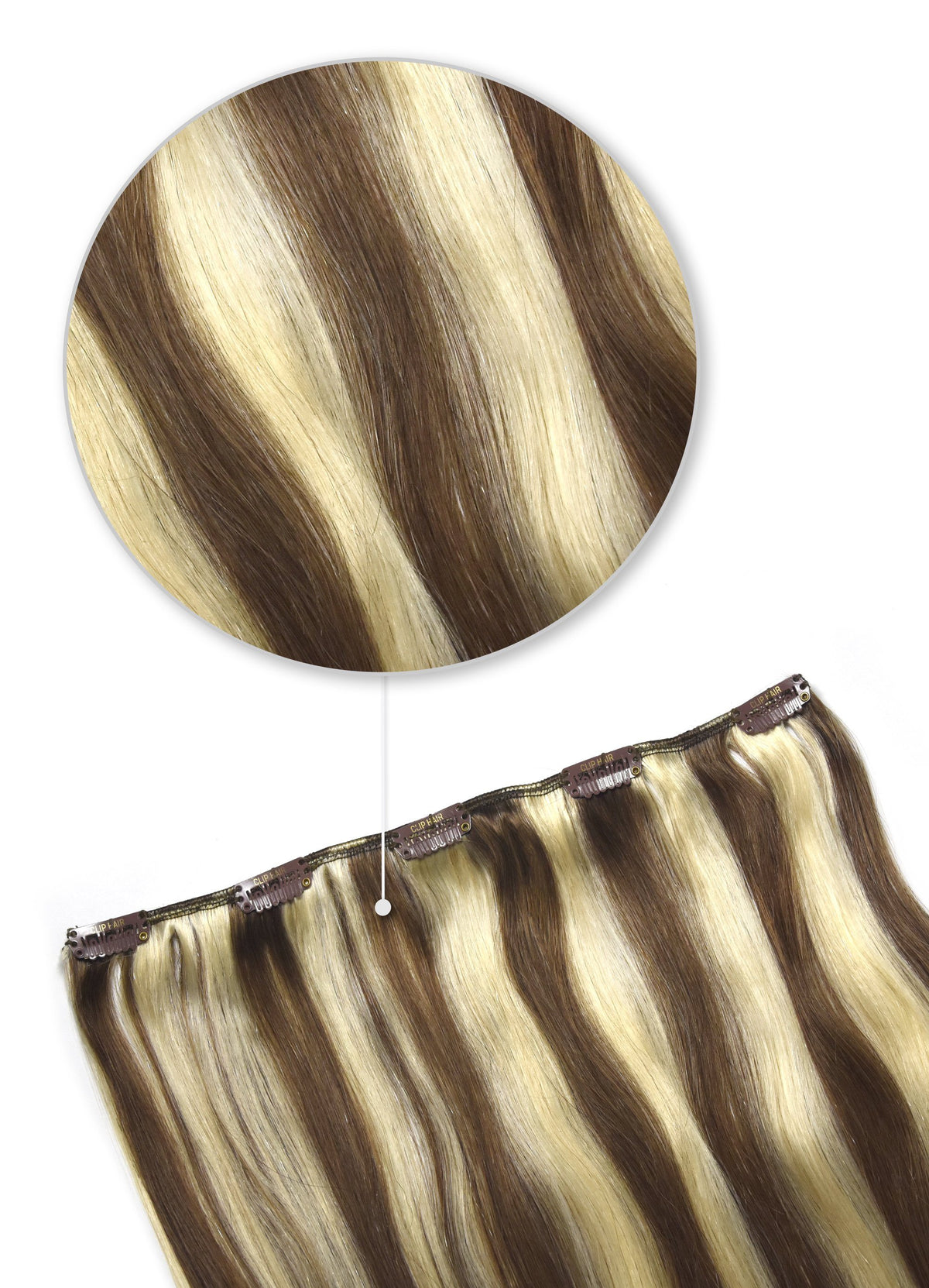 Chestnut Bronde One Piece Clip Hair Extensions