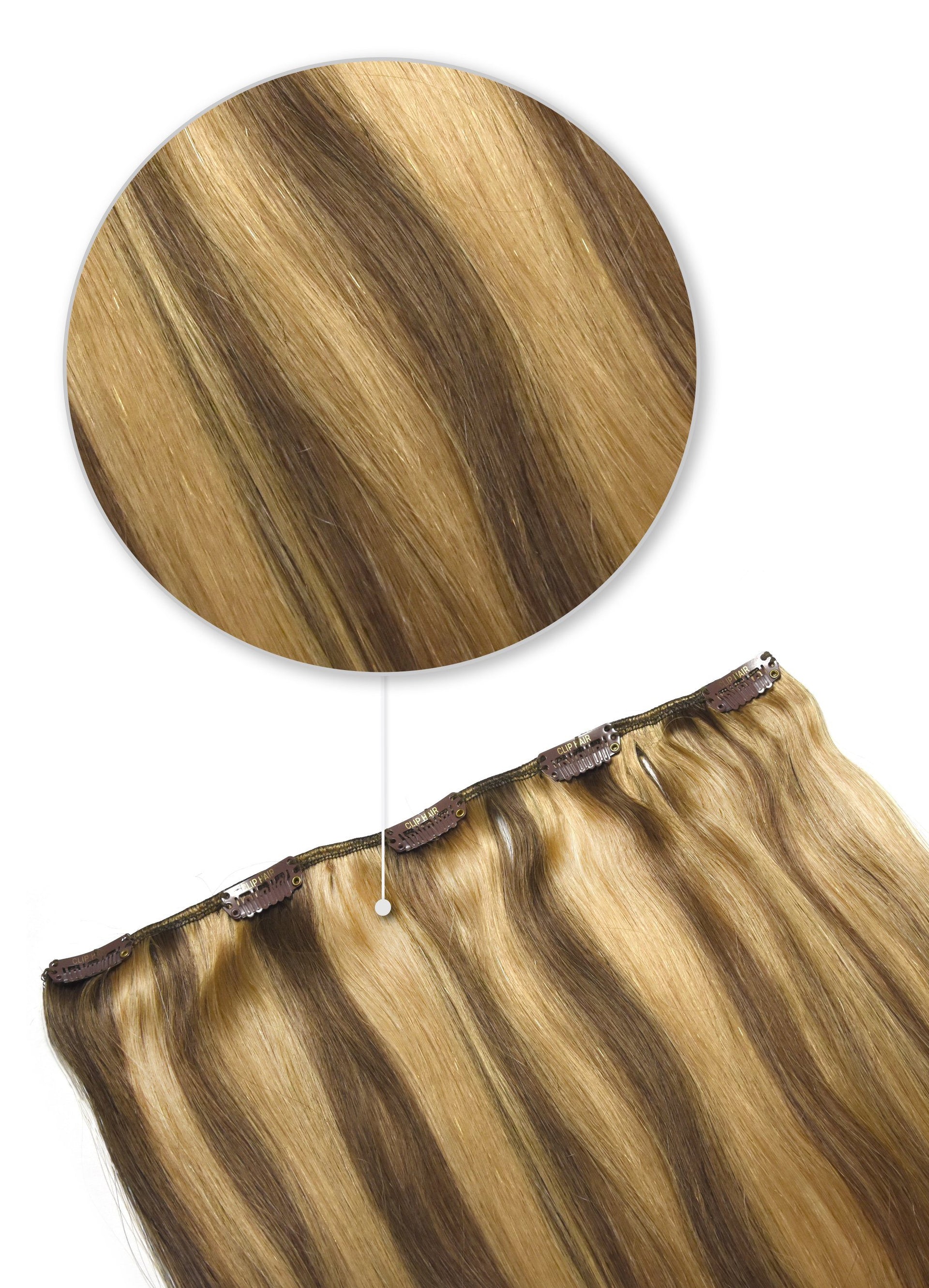 Hazelnut Brondie One Piece Clip Hair Extensions