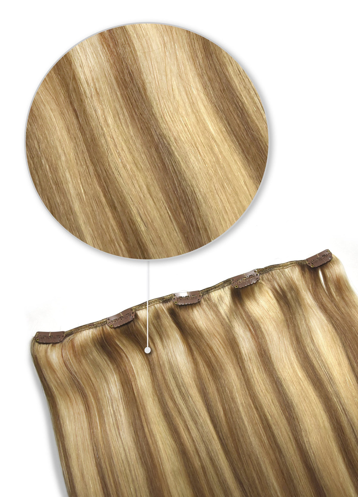 Butterscotch Blonde One Piece Clip Hair Extensions