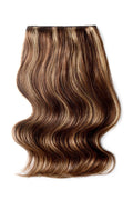 Chocolate Honey (#4/27) Double Wefted Full Head Clip In Hair Extensions