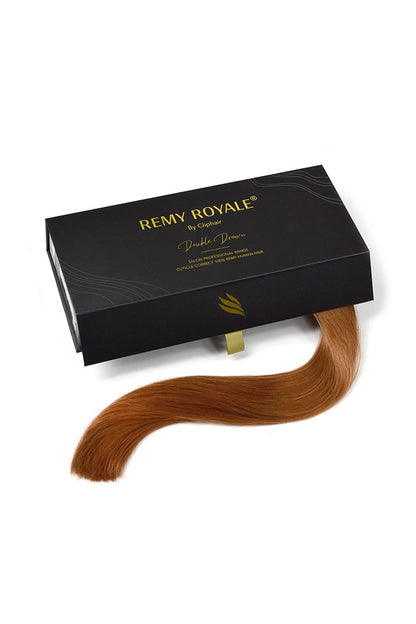 Flaming Ginger (#350) Remy Royale Seamless Clip In Hair Extensions