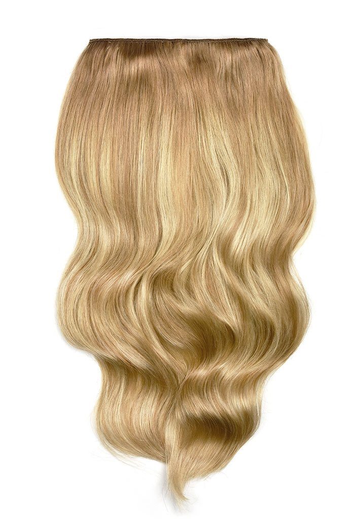Double Wefted Full Head Biscuit Blondey Balayage Clip Hair Extensions