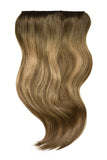 Double Wefted Full Head Clip in Hair Extensions - Soft Bronze Balayage