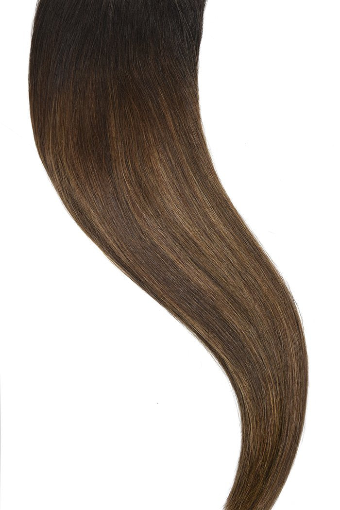 Dark Brown Tape In Balayage Extensions