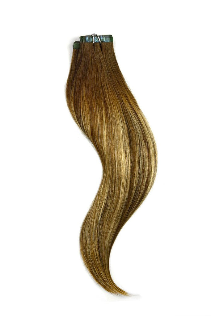 Light Brown Tape In Balayage Extensions