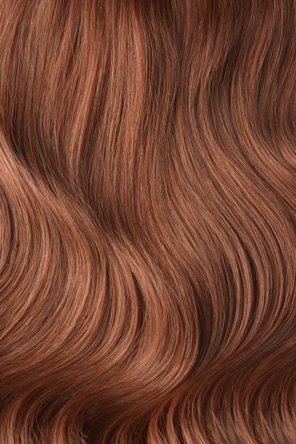 Double Wefted Full Head Remy Clip in Human Hair Extensions - Dark Auburn/Copper Red (#33) Double wefted full head cliphair 