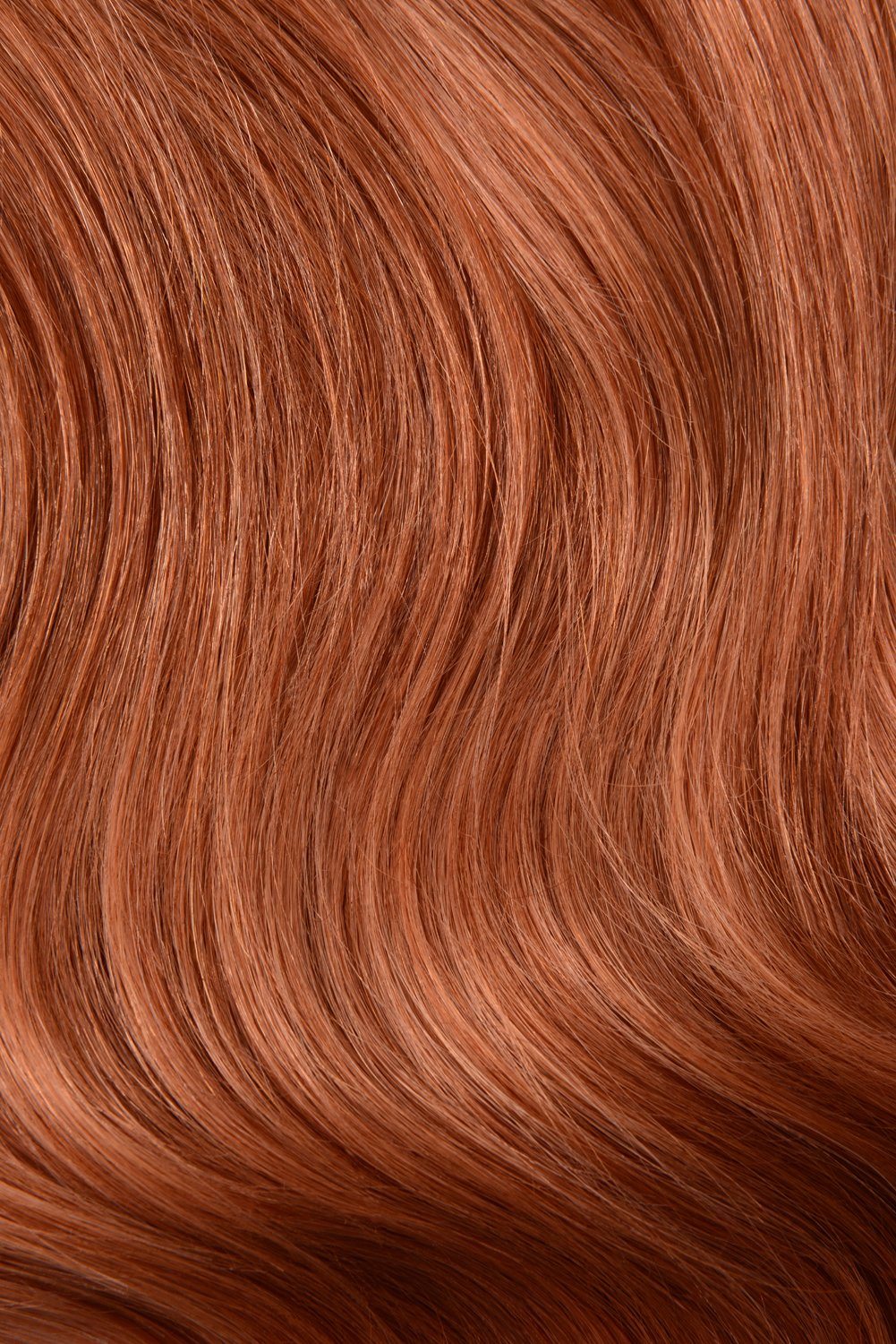 Double Wefted Full Head Remy Clip in Human Hair Extensions - Ginger Red/Natural Red (#350) Double wefted full head cliphair 