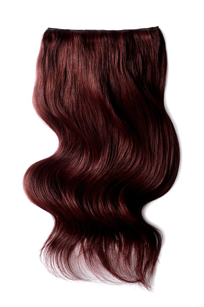 Mahogany Double Wefted Full Head Clip Hair Extensions
