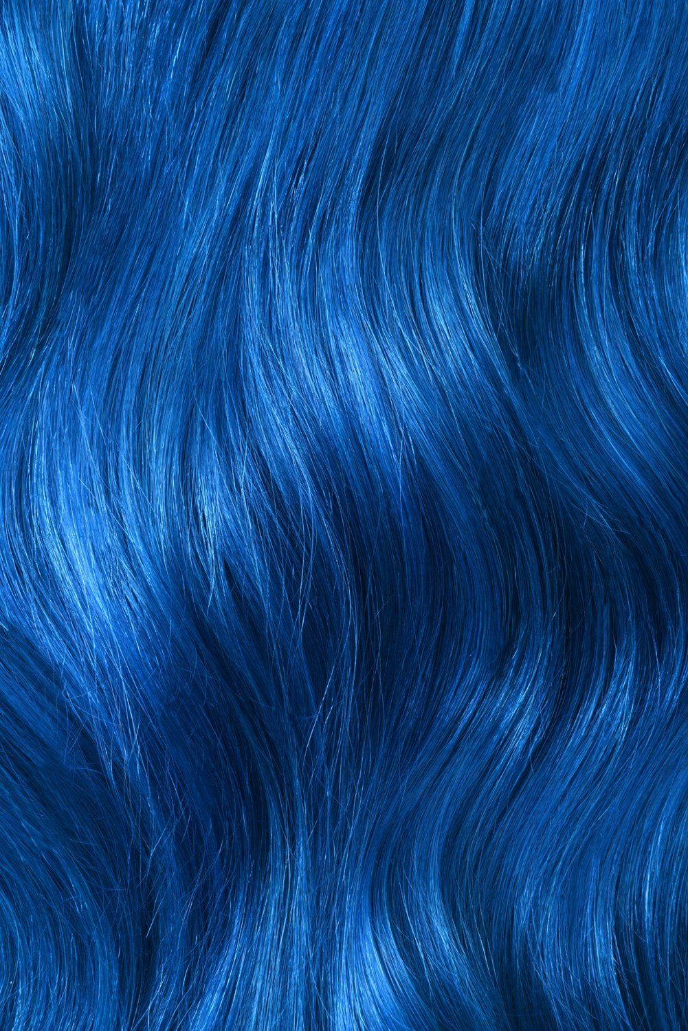 Double Wefted Full Head Remy Clip in Human Hair Extensions - Blue Double wefted full head cliphair 