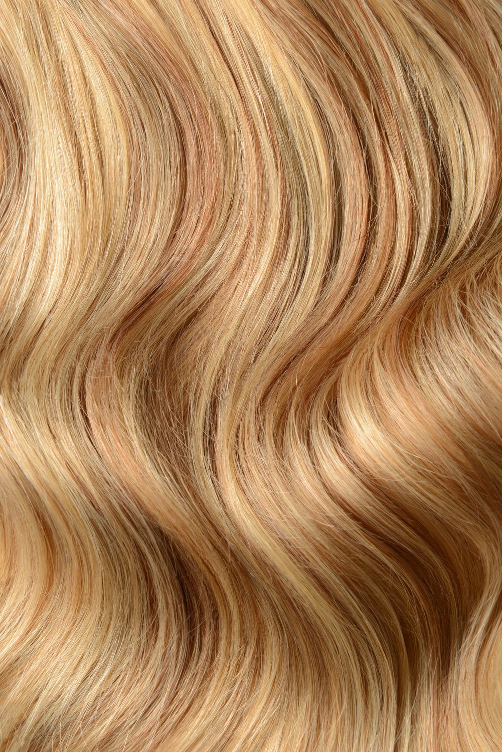 Double Wefted Full Head Remy Clip in Human Hair Extensions - Medium Golden Brown/Golden Blonde Mix (#10/16) Double wefted full head cliphair 