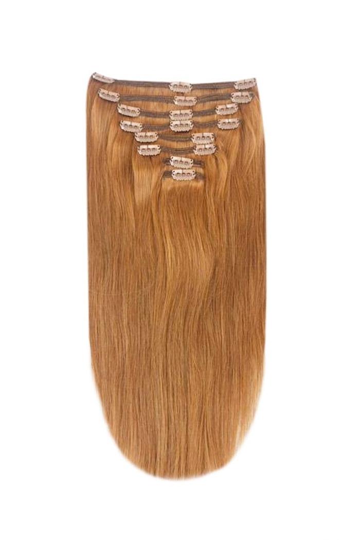 Full Head Remy Clip in Human Hair Extensions - Autumn Spice (#30B)