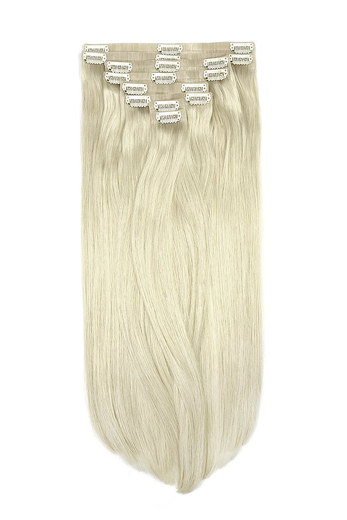Remy Royale Seamless Clip ins - Ice Blonde Remy Royale Seamless Clip ins Cliphair