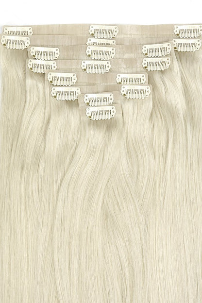 Remy Royale Seamless Clip ins - Ice Blonde Remy Royale Seamless Clip ins Cliphair