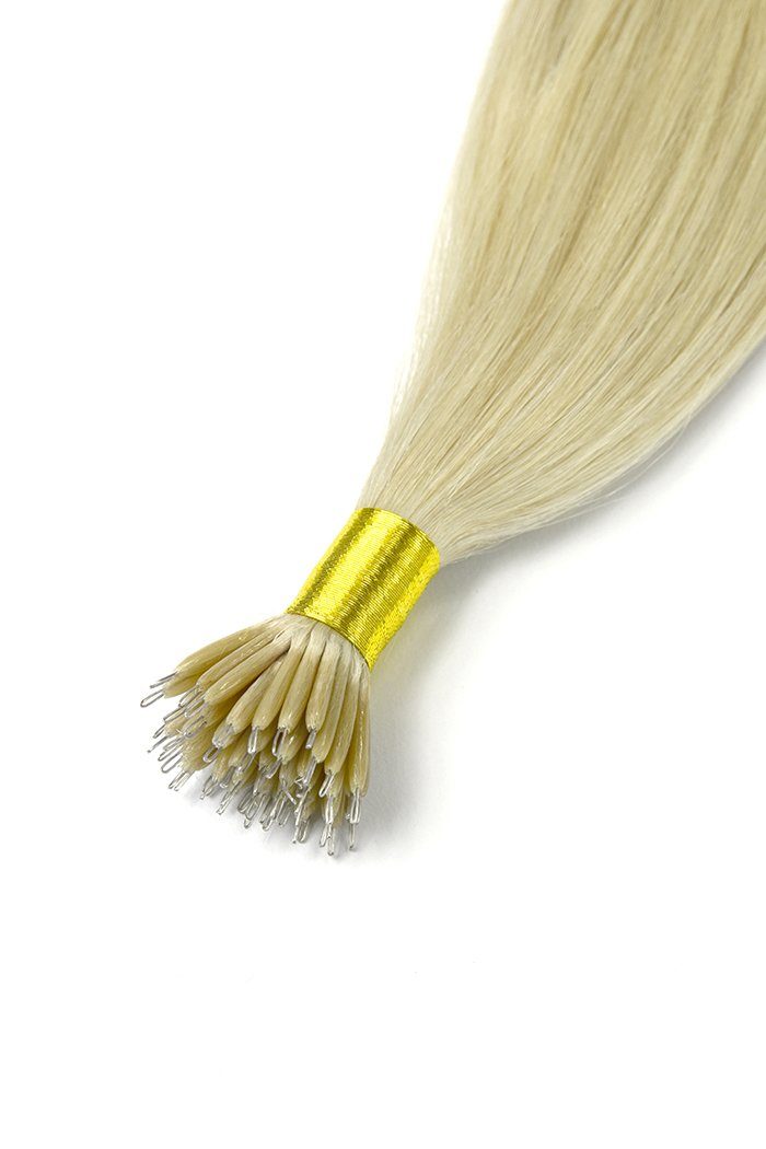 Ice Blonde Nano Tip Hair Extensions